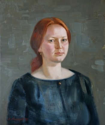 Портрет молодой девушки с рыжими волосами
